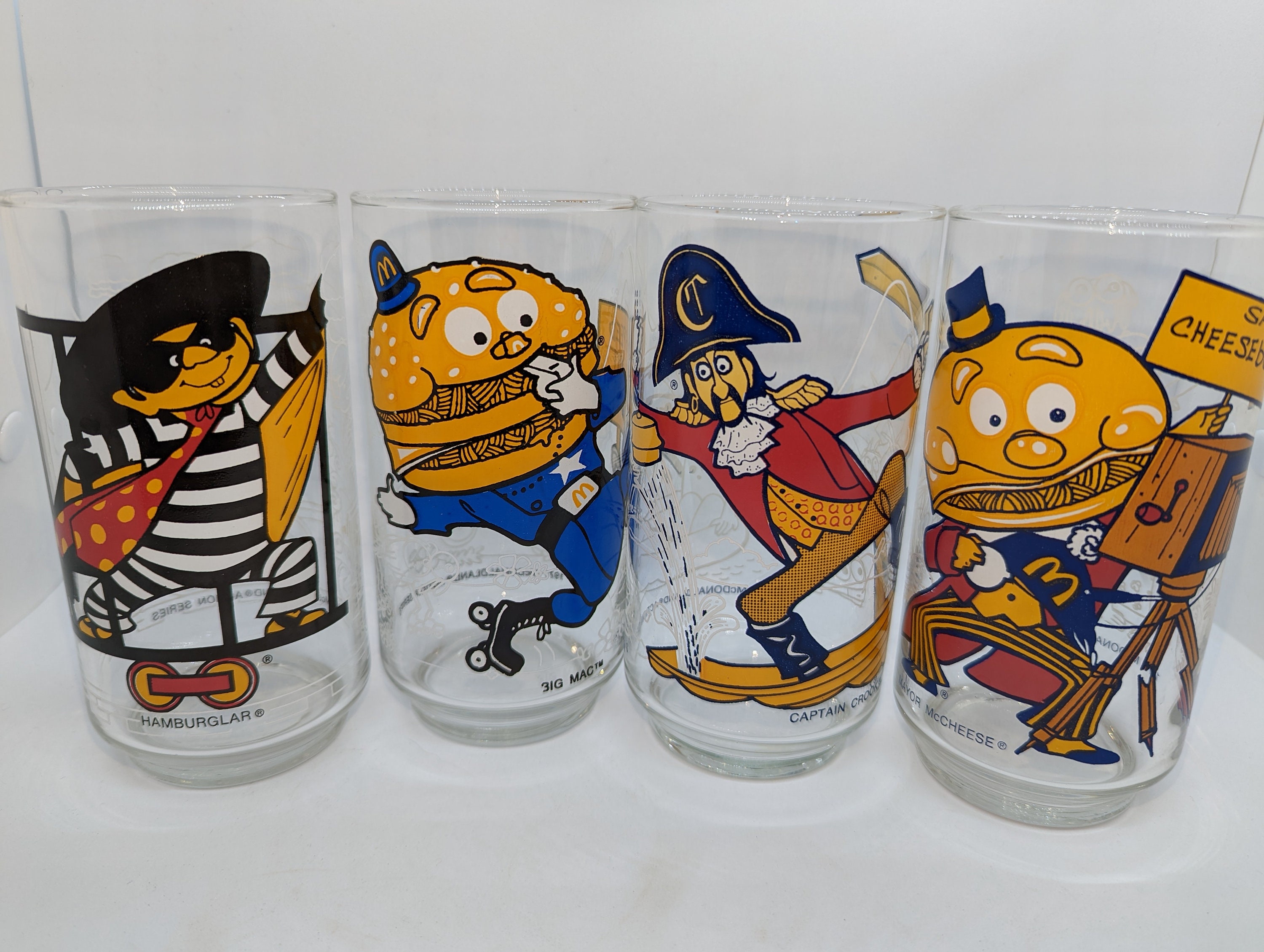 Vintage Mcdonald's Collector Glasses Etsy