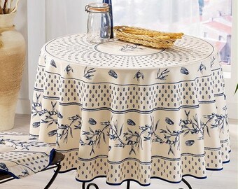 Blue tablecloth | Etsy