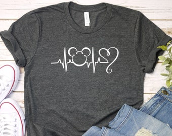 S Mickey Mouse Love Nurselife Nurse Adult T-Shirt Men Women 3XL