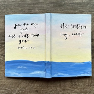 Hand Painted Journal, Hand Painted Notebook