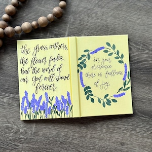 Hand Painted Journal, Christian Painted Notebook