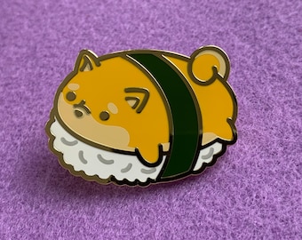 Sushi Shiba Hard Enamel Pin