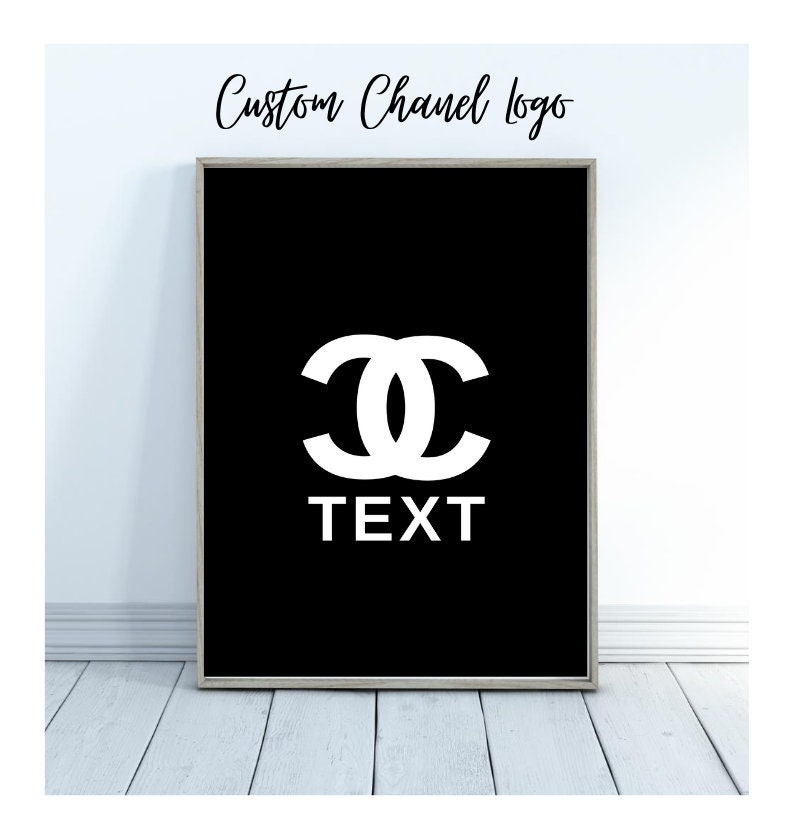 CUSTOM Chanel Logo Chanel SVG Chanel Print Chanel Poster