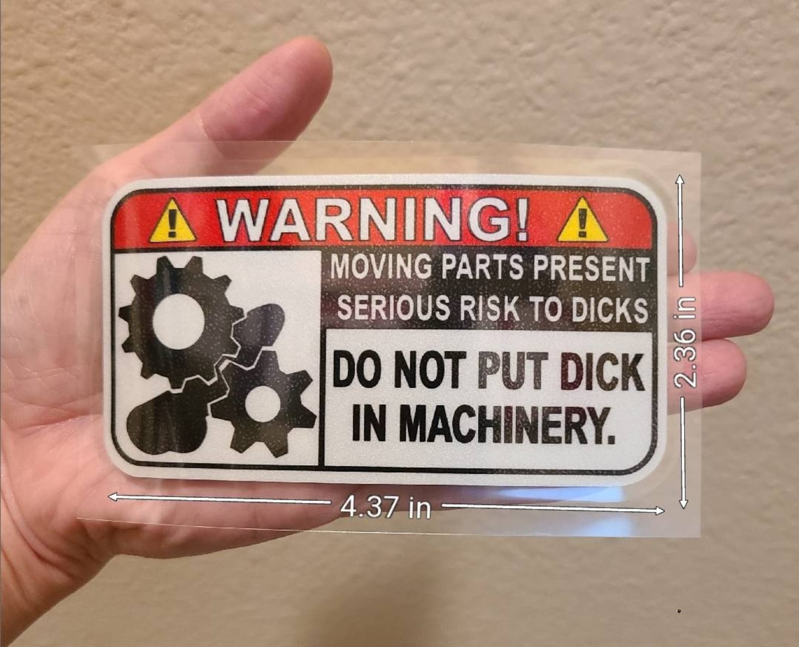 Funny warning label sticker adult prank offensive decals for Etsy