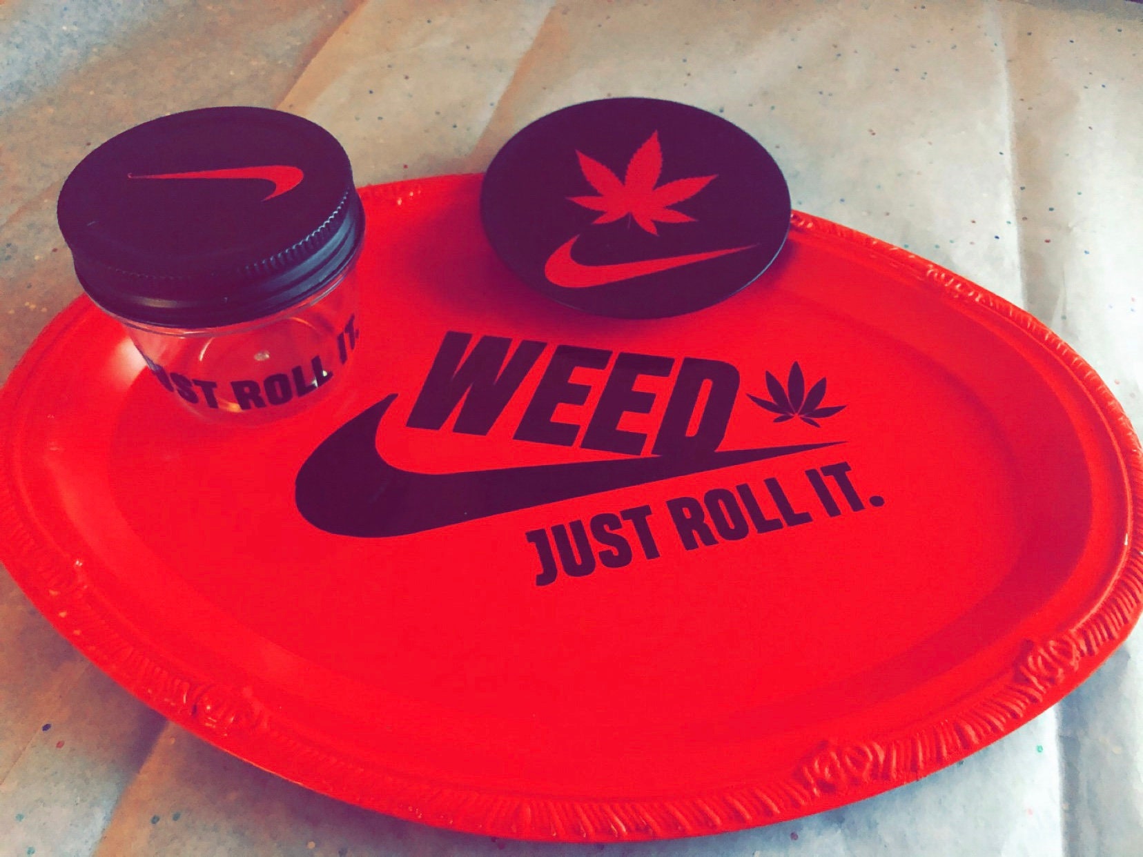 Roll Up Now & Later Rolling Tray Set
