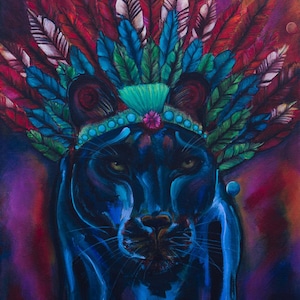Jaguar Shaman- Visionary Art Print