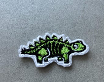 Parche termoadhesivo de dinosaurio Ankylosaurus, parches termoadhesivos de animales, parches para niños, parche para niños, bolsa de regalos