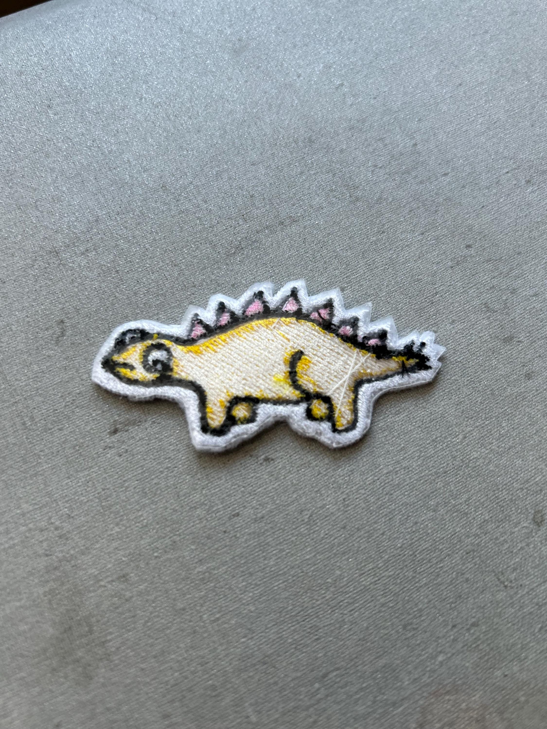 Iron-on Stegosaurus Dino Patch | Dinosaur Patches, Animal Iron-on ...