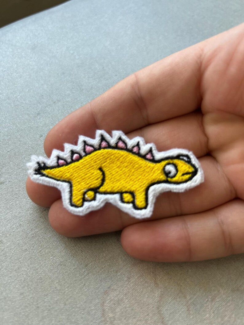 Iron-on Stegosaurus Dino Patch | Dinosaur Patches, Animal Iron-on ...