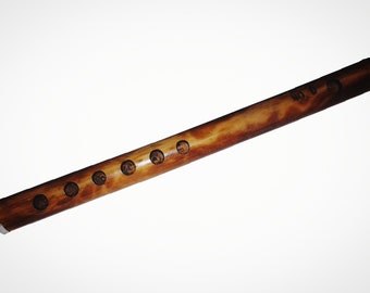 Wooden 6 Holes Bamboo Flute