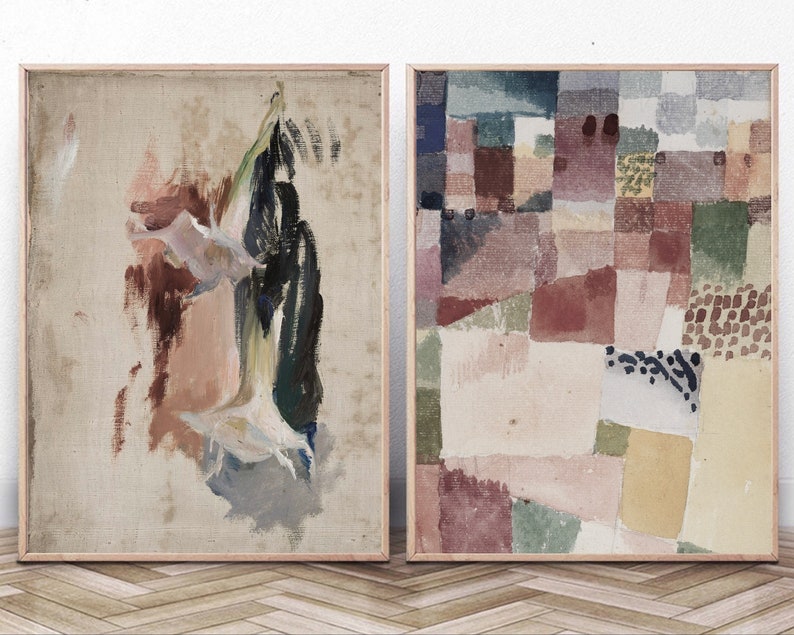Wall Art Set of 2 Prints Abstract Boho Art Set Paul Klee - Etsy