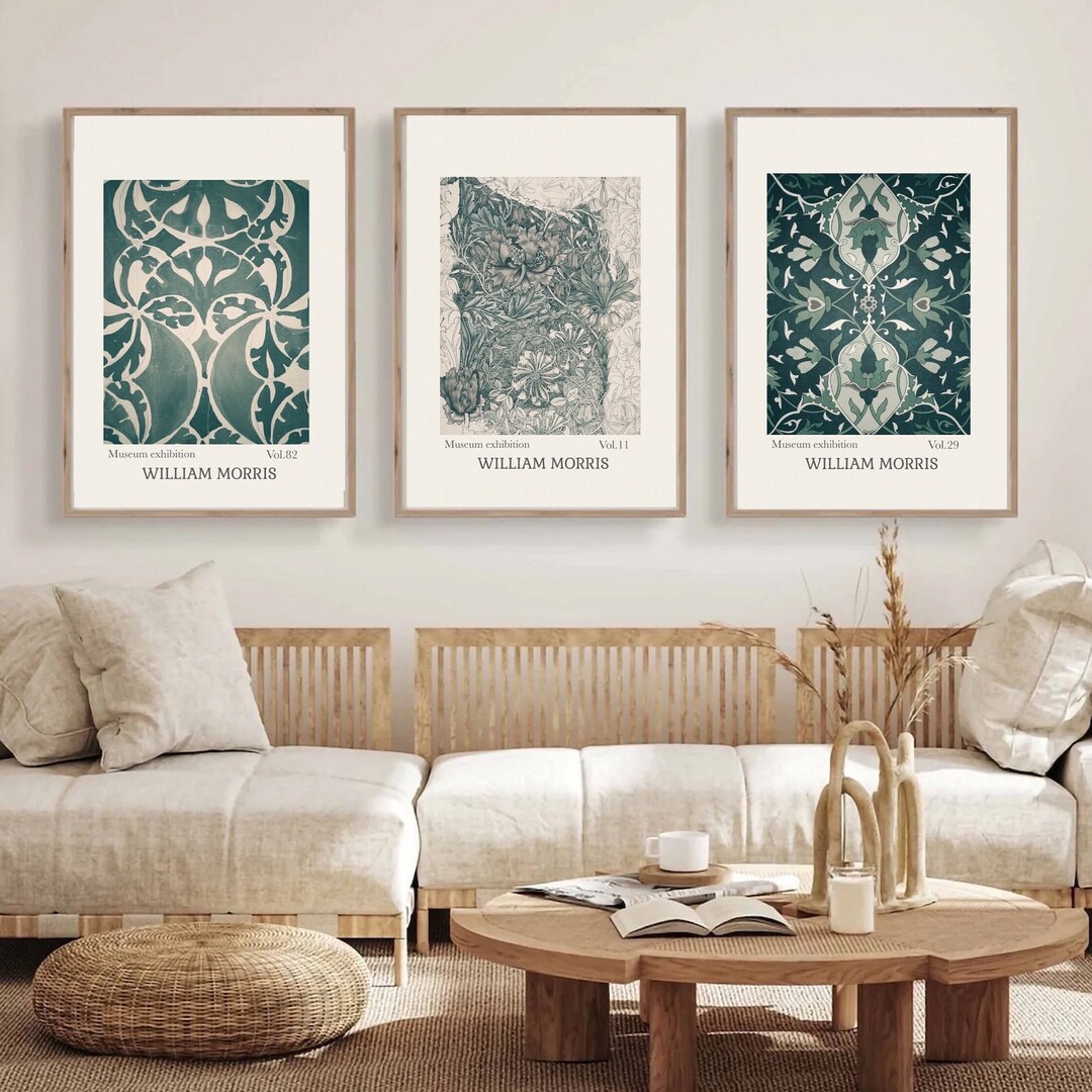 Set of 3 William Morris Print Printable Art Exhibition Print - Etsy