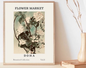 Printable Wall Art, Digital Floral Prints, Wall Art Botanical Prints, Digital Download Flower Market Print, Kitchen Decor Wall Art Poster