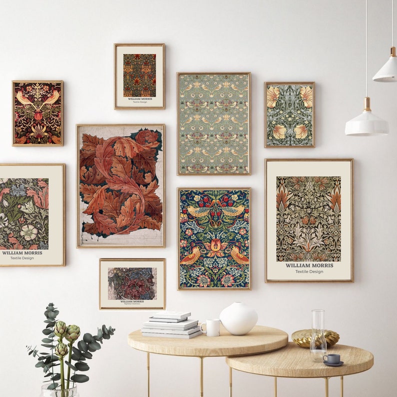 250 Printable William Morris Wall Art Prints, Art Nouveau Decor, MEGA BUNDLE Gallery Wall Set, Eclectic Digital Download, Vintage Prints