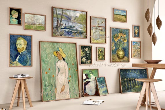 400 Vintage Eclectic Gallery Wall Art Prints Set, BUNDLE
