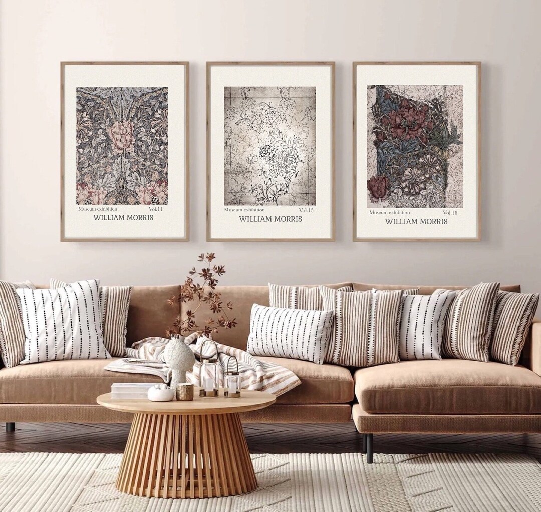 Set of 3 William Morris Print Printable Art Exhibition Print - Etsy