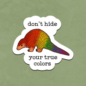 Pride Pangolin sticker