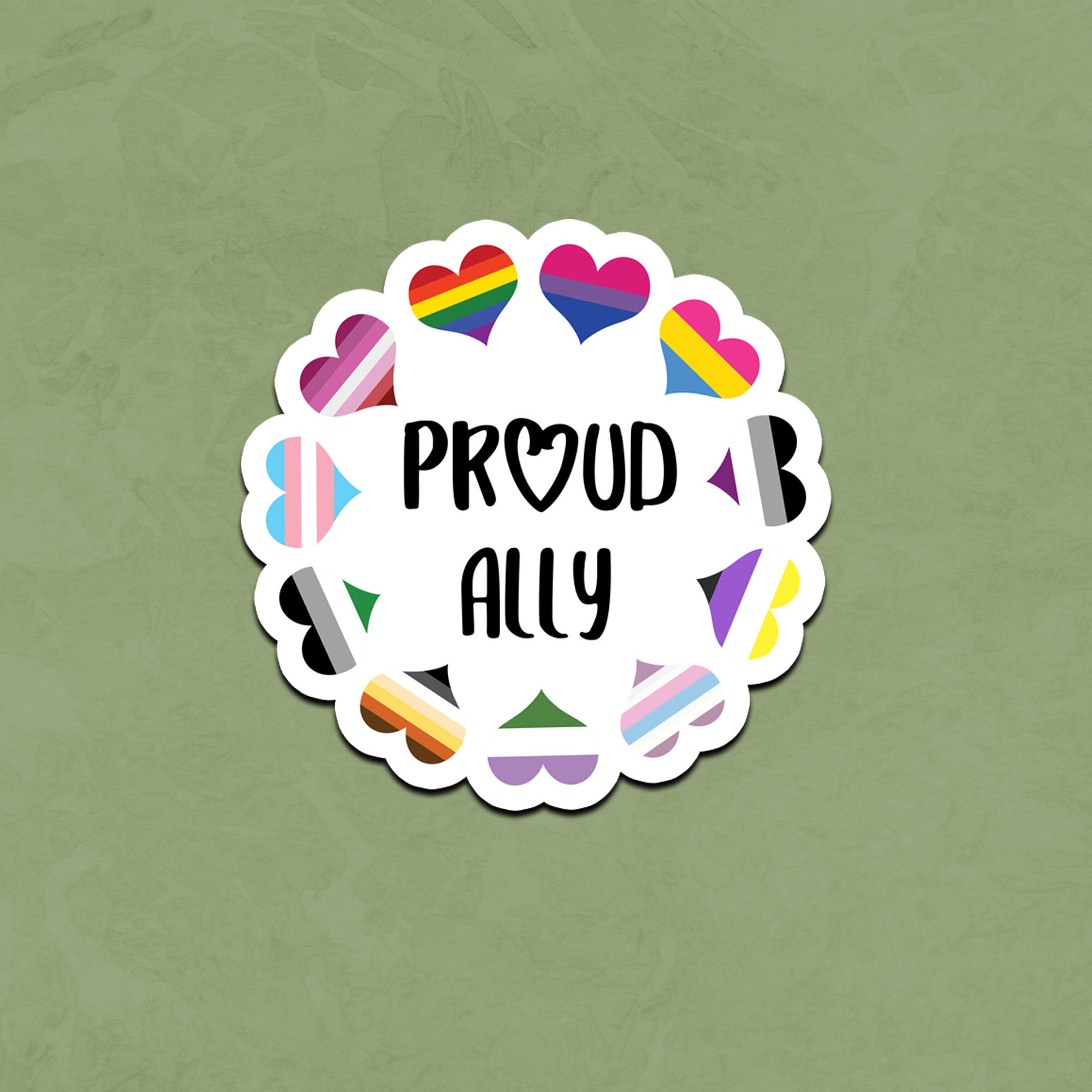 Proud Ally Sticker Etsy