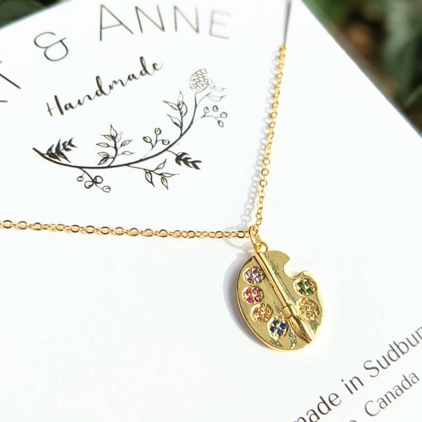 Palette Necklace Etsy