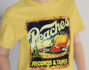 Peaches Records camiseta / Retro Record Store Tee