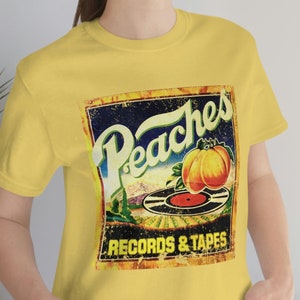 Peaches Records T-Shirt / Retro Record Store Tee