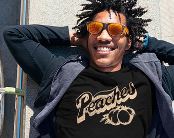 Peaches Records Camiseta / Retro Record Store Camiseta