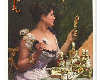 FASHION VINTAGE AD | Vintage Fashion Poster, Perfume Poster, Retro Vintage Ad, Women Fashion Decor, Home Decor