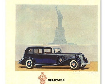 CAR VINTAGE AD- Luxury Car Poster, Retro Car Poster, 30s Car Poster, Luxury Car Print