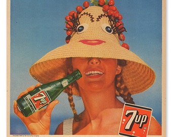 BEVERAGE VINTAGE AD | Retro Cola Poster, Kitchen Wall Art Decor, Barware Wall Art Decor, Mid Century Ads