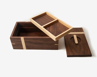 Personalized Walnut Jewelry Box