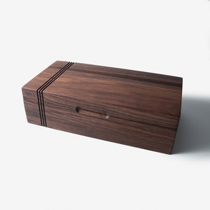 Teebox - Schwarznuss - mit 8 Fächern