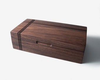 Tea Box - Black Walnut - 8 Compartments