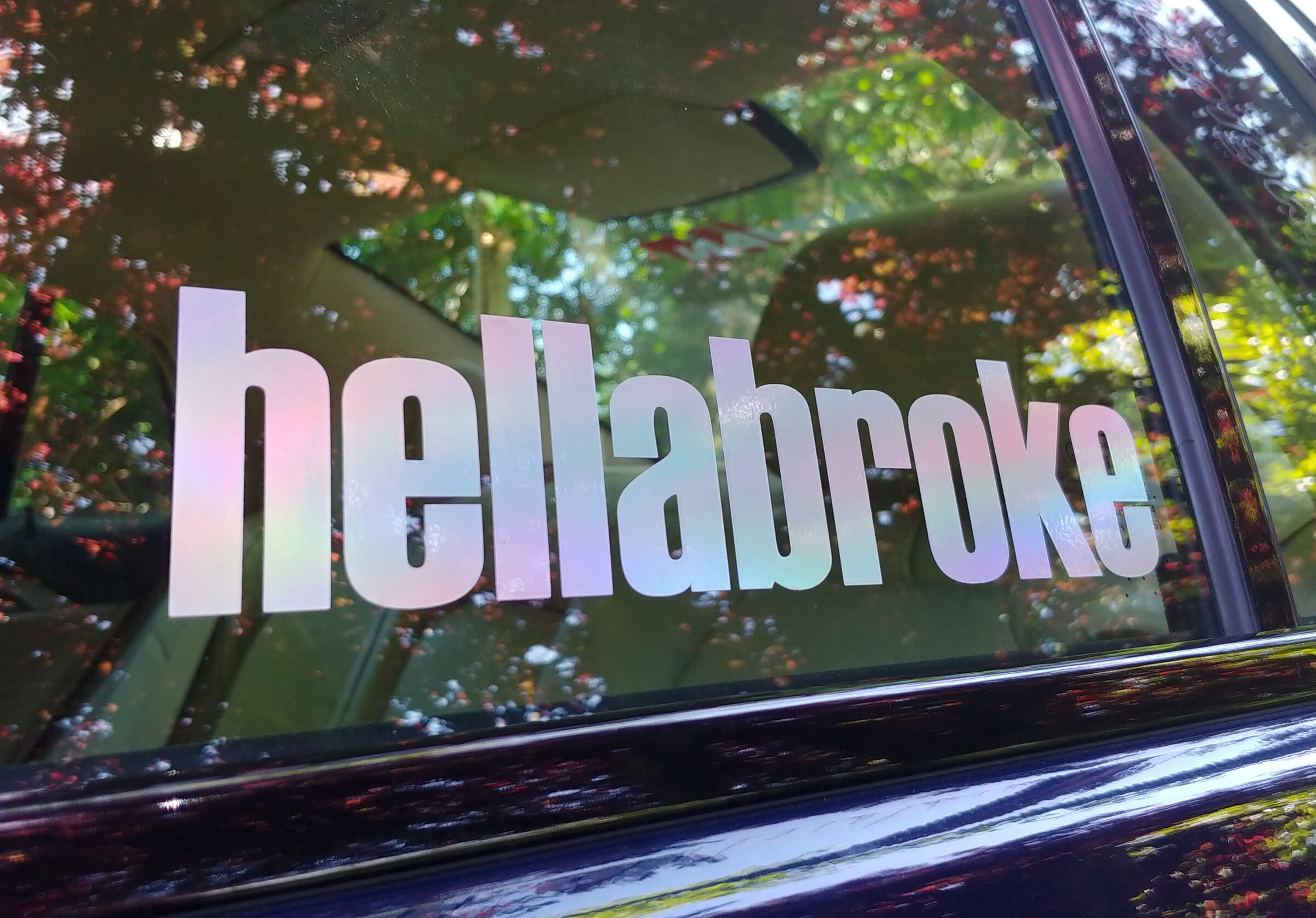 Hellabroke Decal - Vinyl Sticker - Choose Size and Color - Budget JDM…