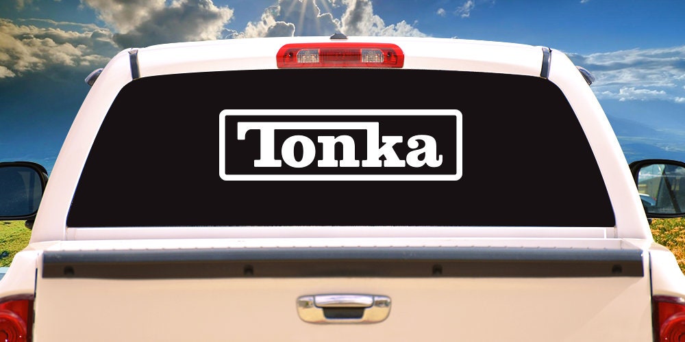 Tonka Decal Vinyl Logo Sticker Truck Equipment Toys SZ Etsy