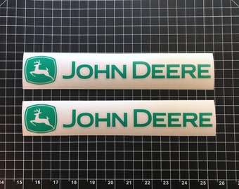 2x Autocollants John Deere - Plusieurs tailles et couleurs - Décalcomanies - Paire