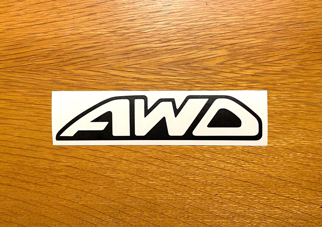 AWD Vinyl Decal - Choose Color and Size - Etsy