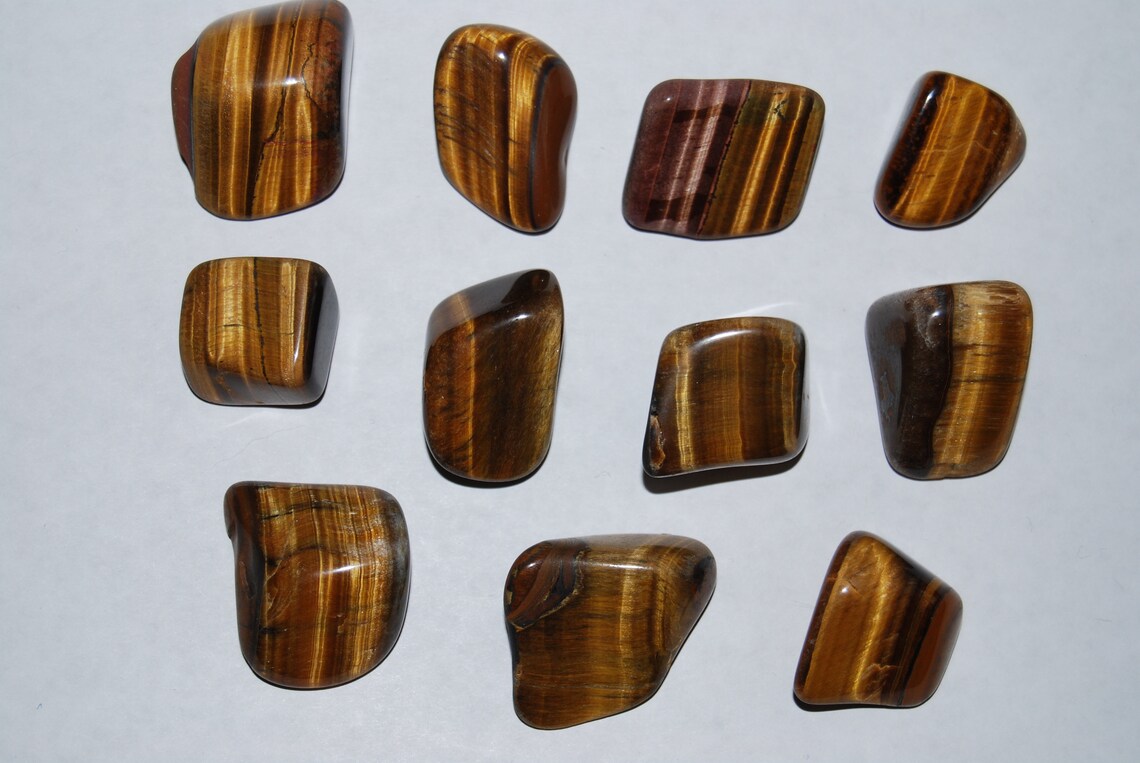 Loose Gold Tiger Eye Polished Stone Set, 5 Ounces 11 Stones Etsy