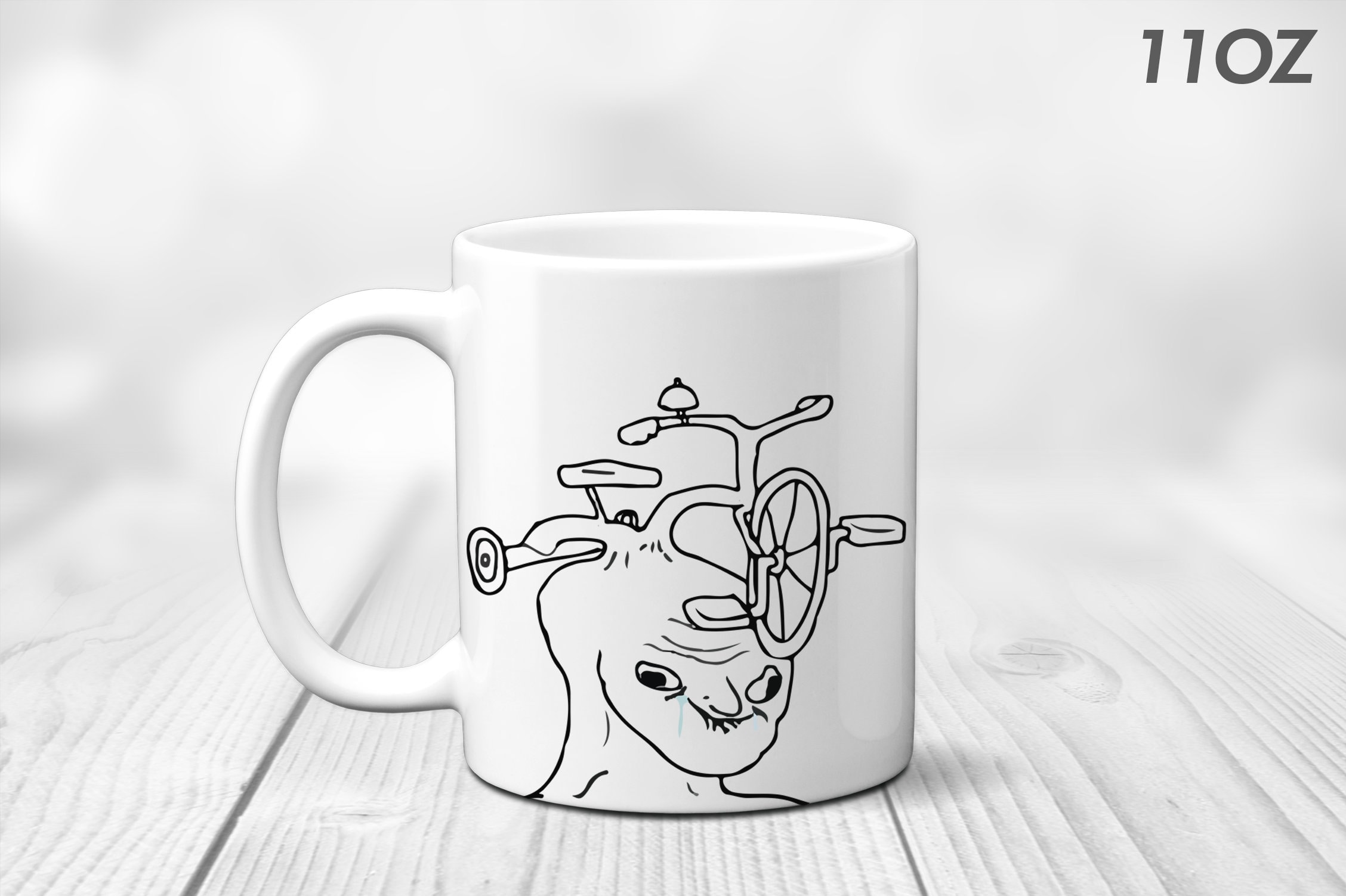 MUG STICKMAN MEME WHITE 11oz