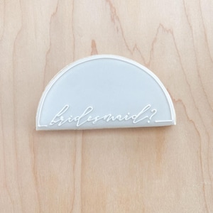 Semi-Circle Cookie Cutter, Fondant Cutter, Clay Cutter, Baking Tools, 3D Printed Cookie Cutter (Standard 3.5in)