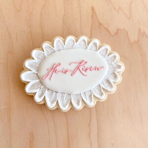 Scalloped Oval STL Cookie Cutter File for 3D Printing (Small 3.5in)
