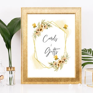 Gift Table Shower Sign| Bee Theme Bridal Shower Sign | Floral Bridal Shower Signs | Wedding Sign | Printable Sign | Instant Download