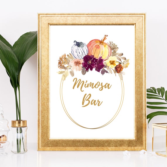 Mimosa Bar Table Sign | Acrylic Wedding Bar Sign | Champagne Bar Engagement  Party or Bridal Shower Sign | Acrylic Wedding Sign