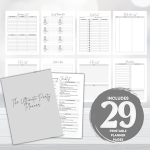 Printable Event Planner | Event Organizer | Event Planner Template | Party Planner | Event Checklist | Party Checklist | Instant Download