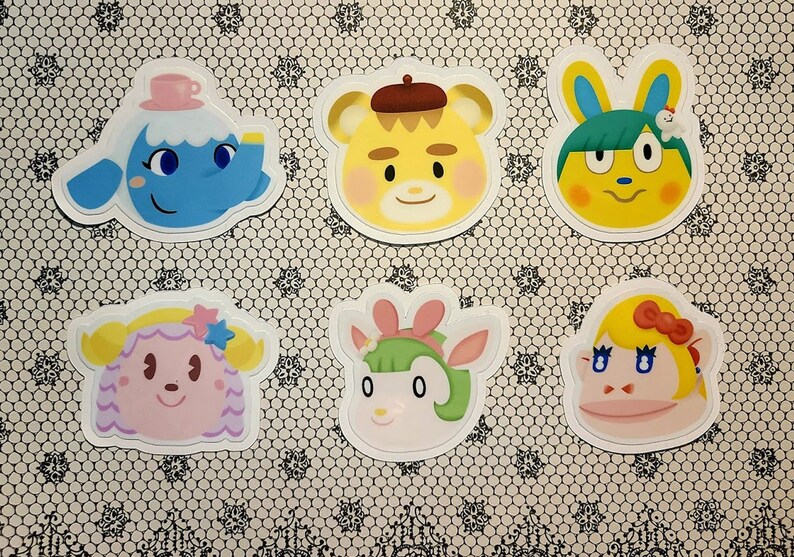 Animal Crossing Stickers ACNH Sanrio Villagers Marty Etsy