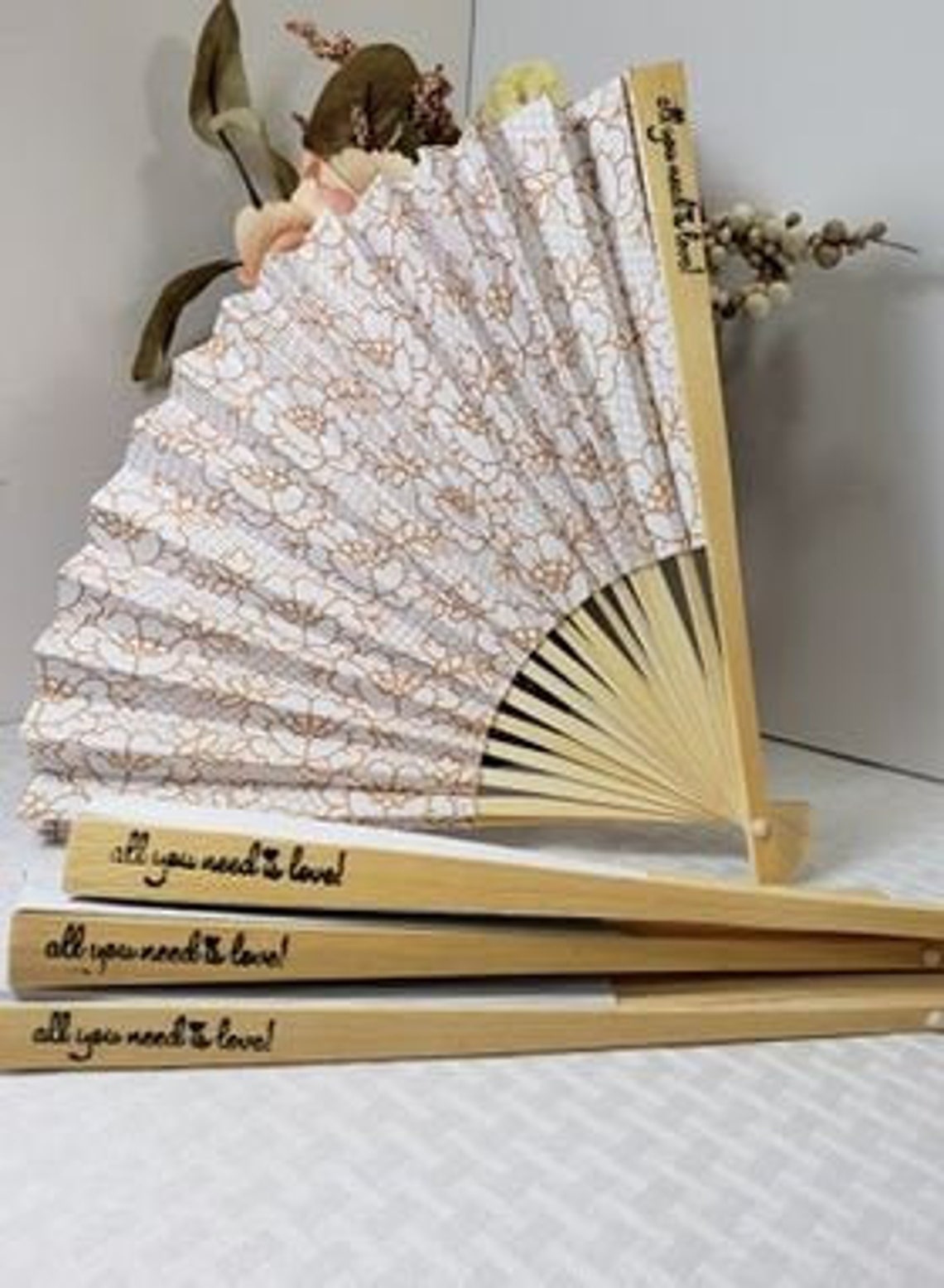 Wedding Hand Fans Wedding Favors 20 Pieces Etsy