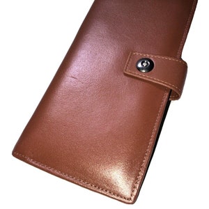 Genuine Leather Hand Made Travel Wallet Purse Passport & Card Holder Document Organizer