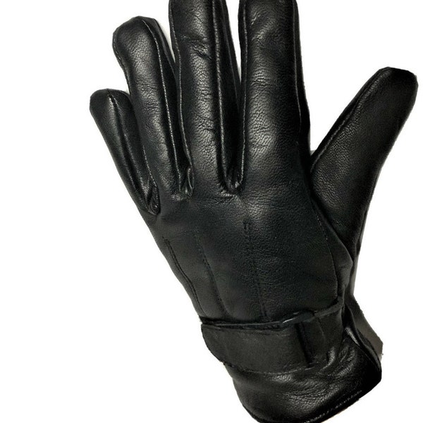 Men Women Unisex Real Leather Soft Fully Lined Handmade Warm Driving and Winter Gloves XS S M L XL XXl