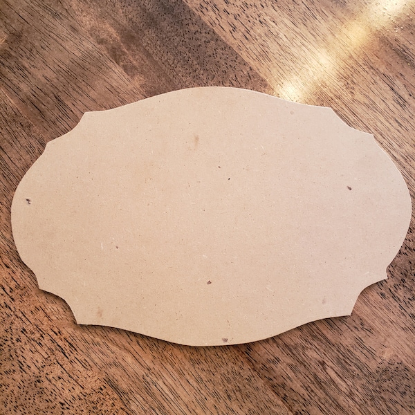 Unfinished Wood Plaque, Scalloped Oval Plaque, Scalloped Oval Blank, Unfinished Wood Cutout, Wreath Sign, Wreath Blank