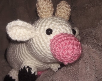 Crochet stuffed cow