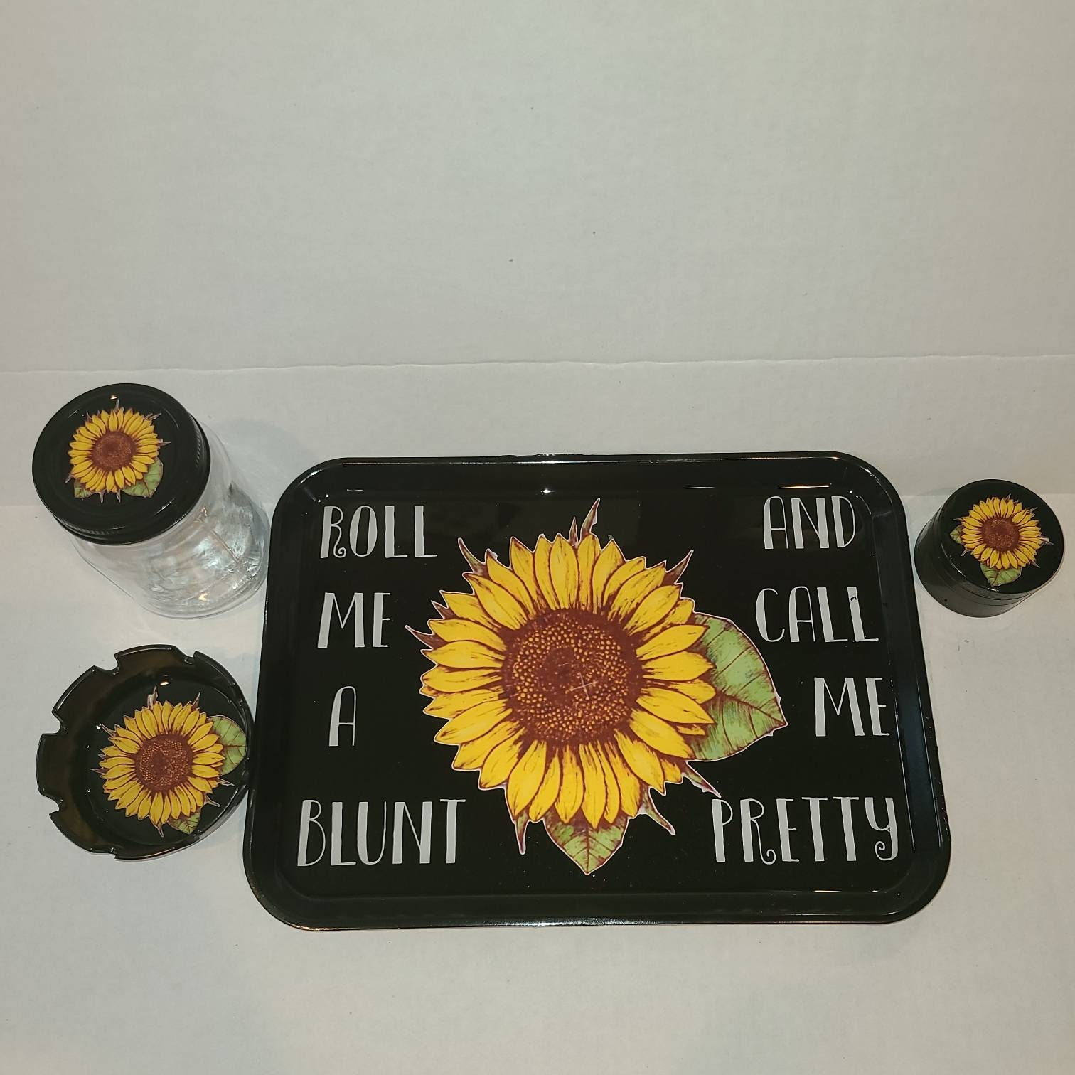 Sunflower Rolling Tray Etsy